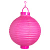 foto 3 lampion met licht 30cm roze