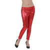 foto 1 pailletten legging rood maat s