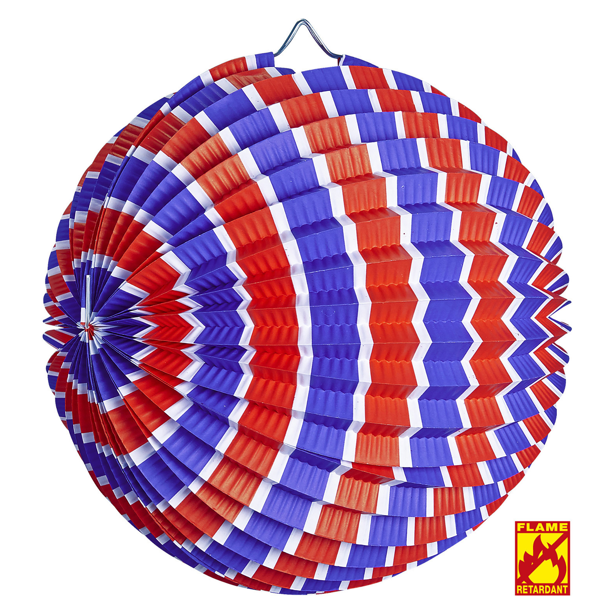 papieren bal rood wit blauw gestreept brandveilig