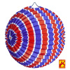 foto 1 papieren bal rood wit blauw gestreept brandveilig