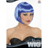foto 2 pruik, boblijn blauw trendy