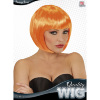 foto 2 pruik, boblijn oranje trendy