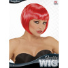 foto 2 pruik, boblijn rood trendy
