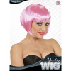 foto 2 pruik, boblijn zacht roze trendy