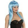 foto 1 pruik, vogue azuur blauw lange haar