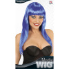 foto 2 pruik, vogue blauw lange haar
