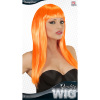 foto 2 pruik, vogue oranje lang haar