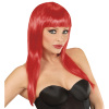 foto 1 pruik, vogue rood lang haar
