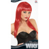 foto 2 pruik, vogue rood lang haar