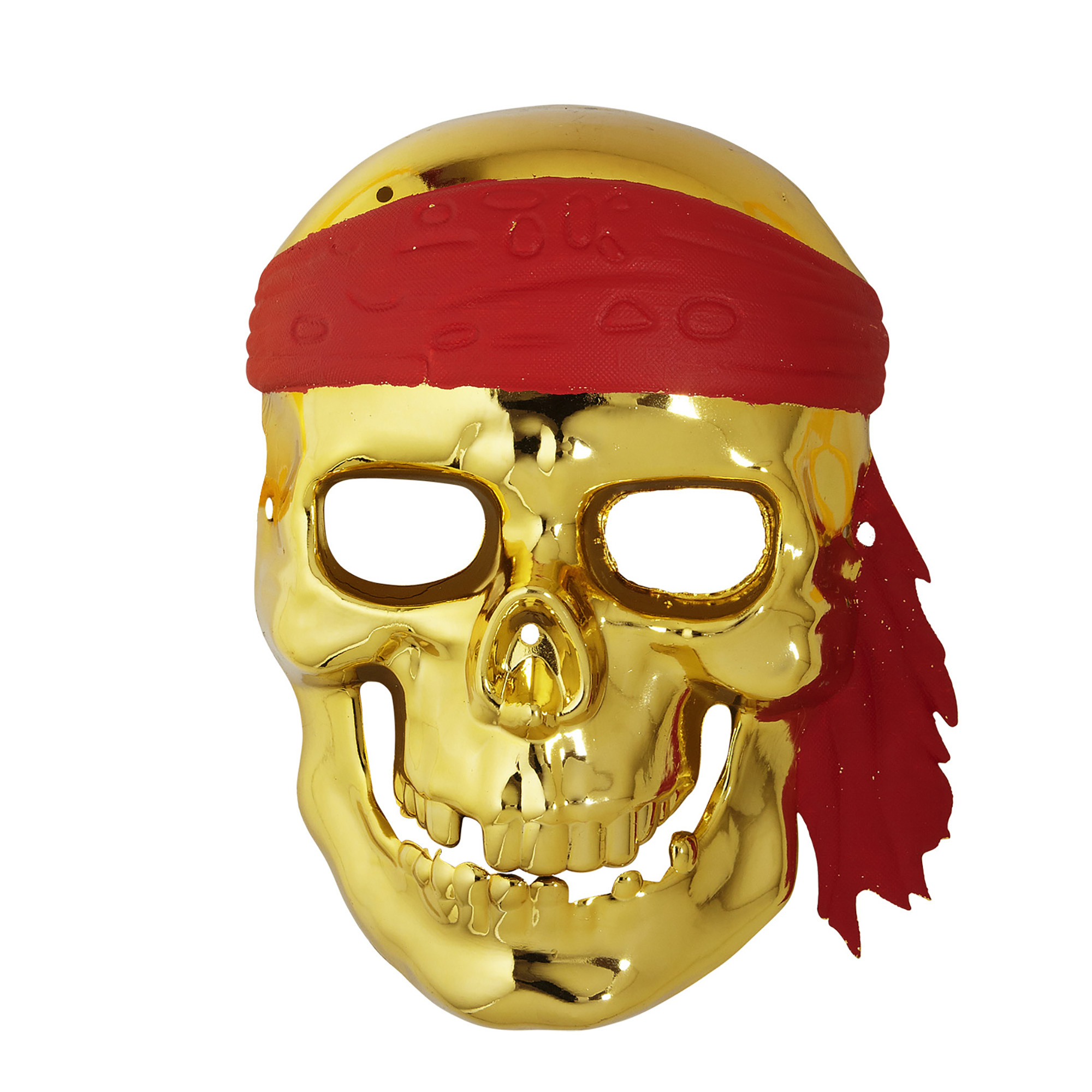 schedelmasker piraat goud