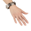 foto 2 armband zilver met zwart met nagels