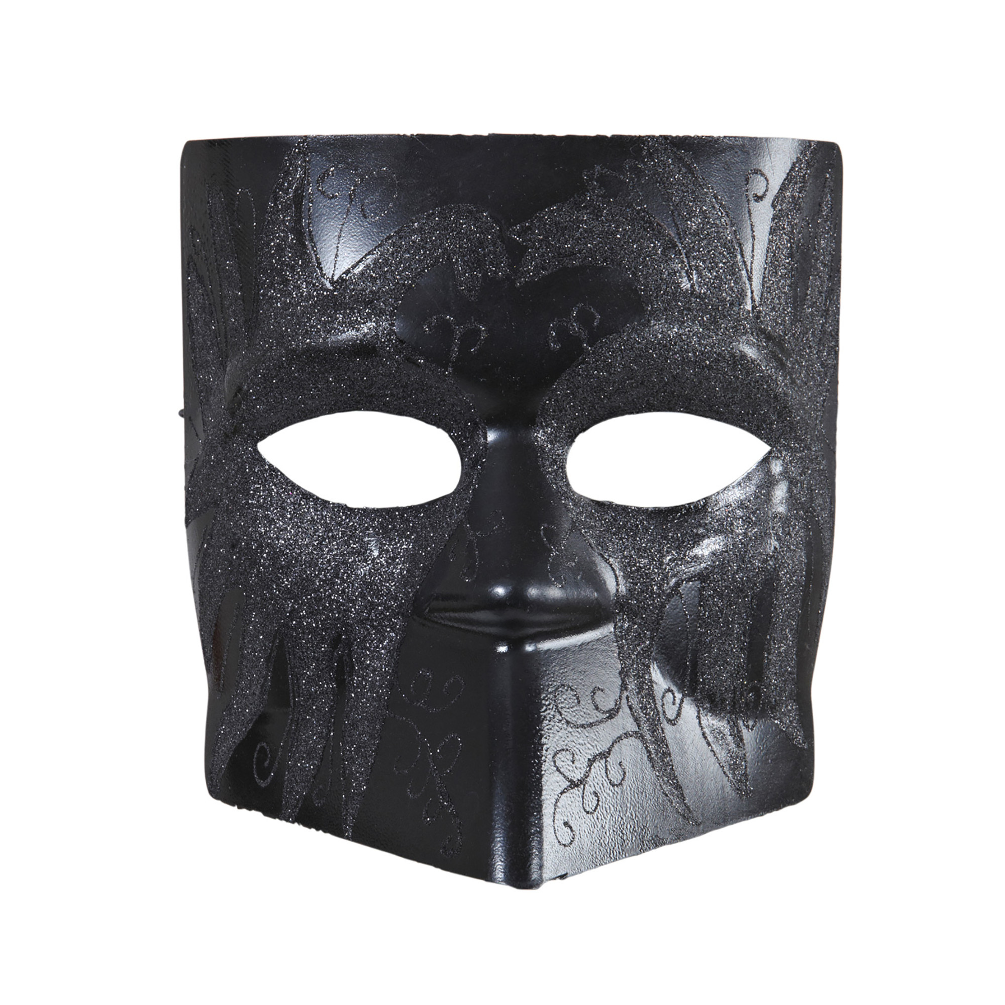 dodge masker zwart met glitter