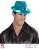 foto 3 fedora hoed vierkante pailletten blauw