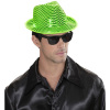 foto 4 fedora hoed vierkante pailletten groen