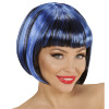 foto 1 Gezellige disco pruik blauw zwart volwassen.