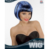 foto 2 Gezellige disco pruik blauw zwart volwassen.