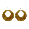 gouden glitter oorbellen