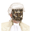 foto 2 luxe barok casanova masker in brons met strass