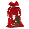Maak de feestdagen compleet met een grote kerstman zak  rood 60 x 100 cm perfect voor cadeautjes en decoratie