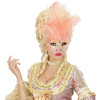 foto 3 masker countess met glitters en veren, perzik