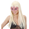 foto 2 oogmasker, adelijk rose met glitters en stenen