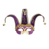 oogmasker, joker met decoratie glitters, paars