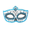 oogmasker dia de los muertos zwart met azuur