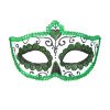 foto 1 oogmasker dia de los muertos zwart met groen