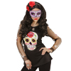 foto 4 oogmasker dia de los muertos zwart met paars