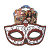 foto 2 oogmasker dia de los muertos zwart met rood