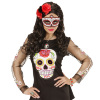 foto 5 oogmasker dia de los muertos zwart met rood