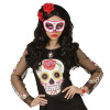 foto 4 oogmasker dia de los muertos zwart met rose