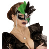 foto 2 oogmasker grand ball, zwart met groen