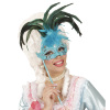 foto 2 oogmasker met stokje, azuur luxe versie