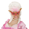 foto 2 oogmasker rose met goud en veren
