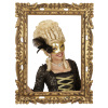 foto 4 oogmasker venetie goud met veren