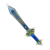 opblaasbaar magisch zwaard, blauw, 70cm