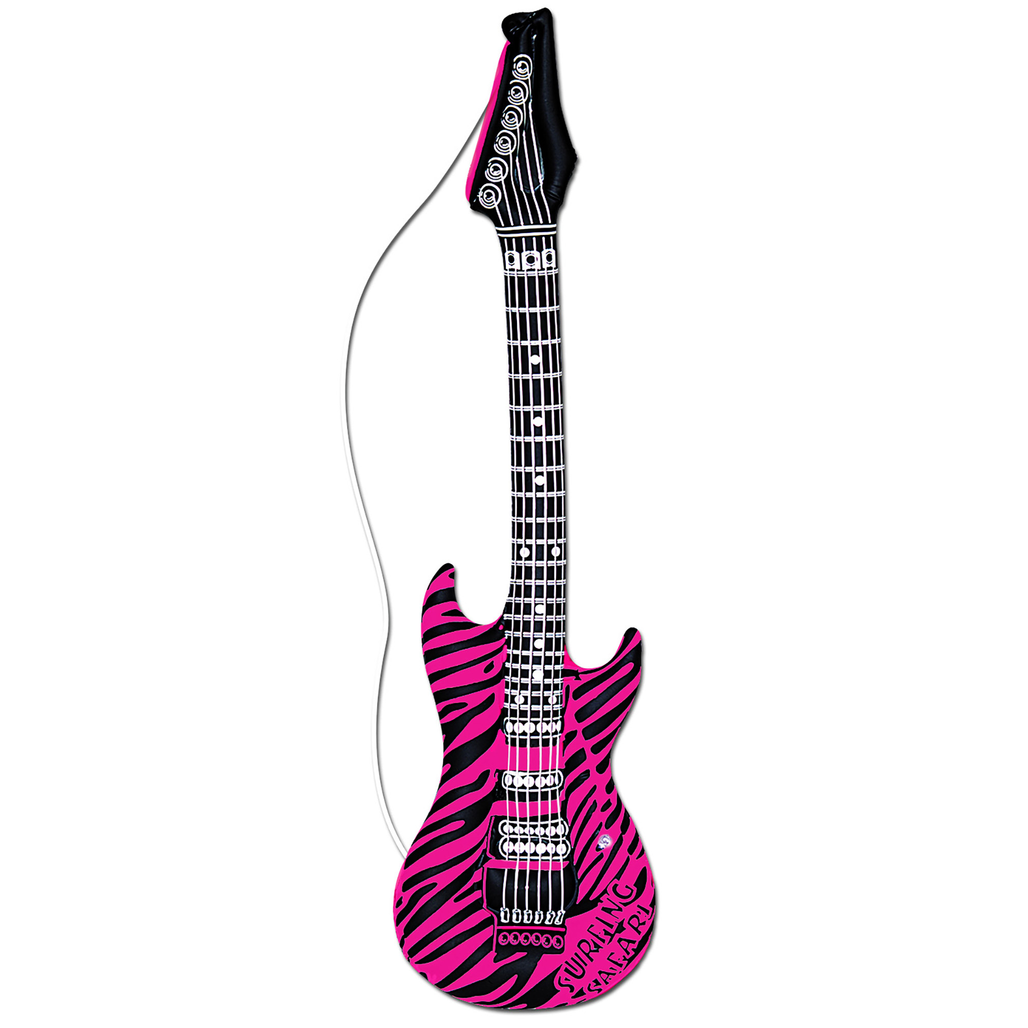 opblaasbare gitaar zebra rose 105cm