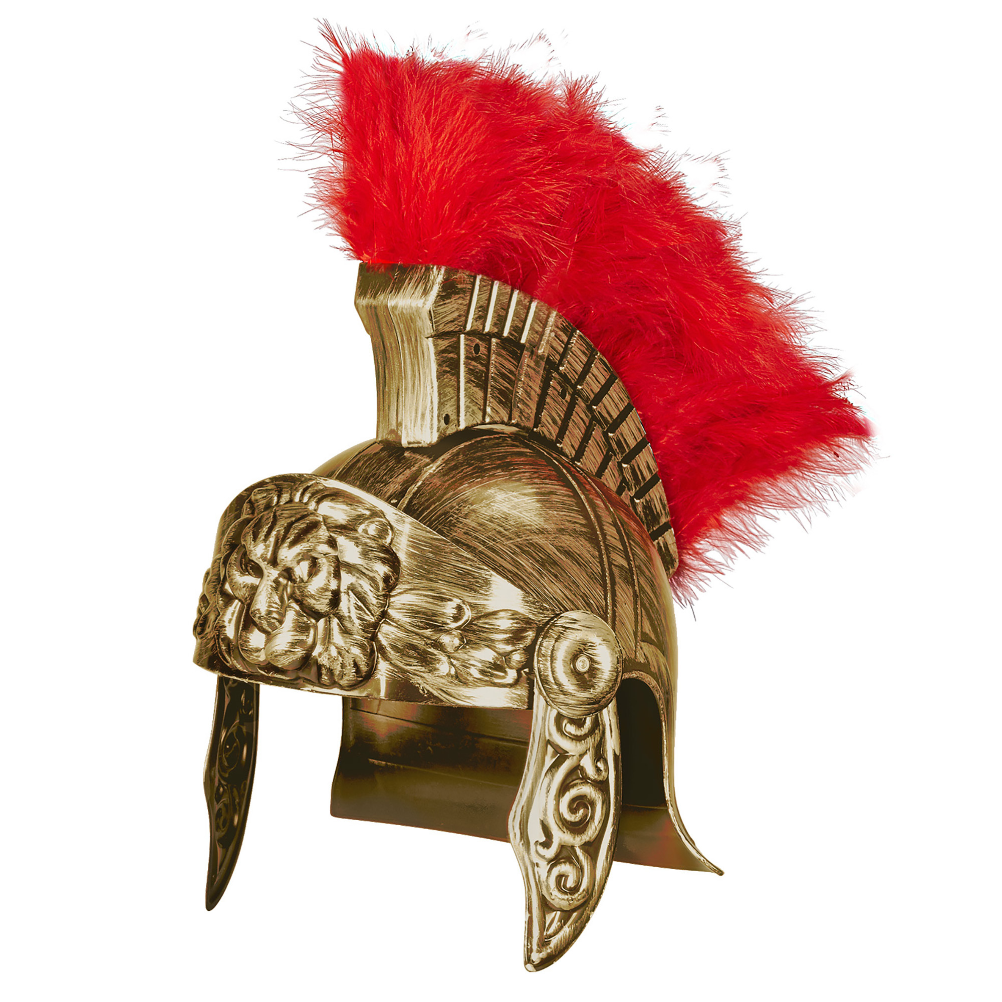 ouderwetse romeinse helm, goud