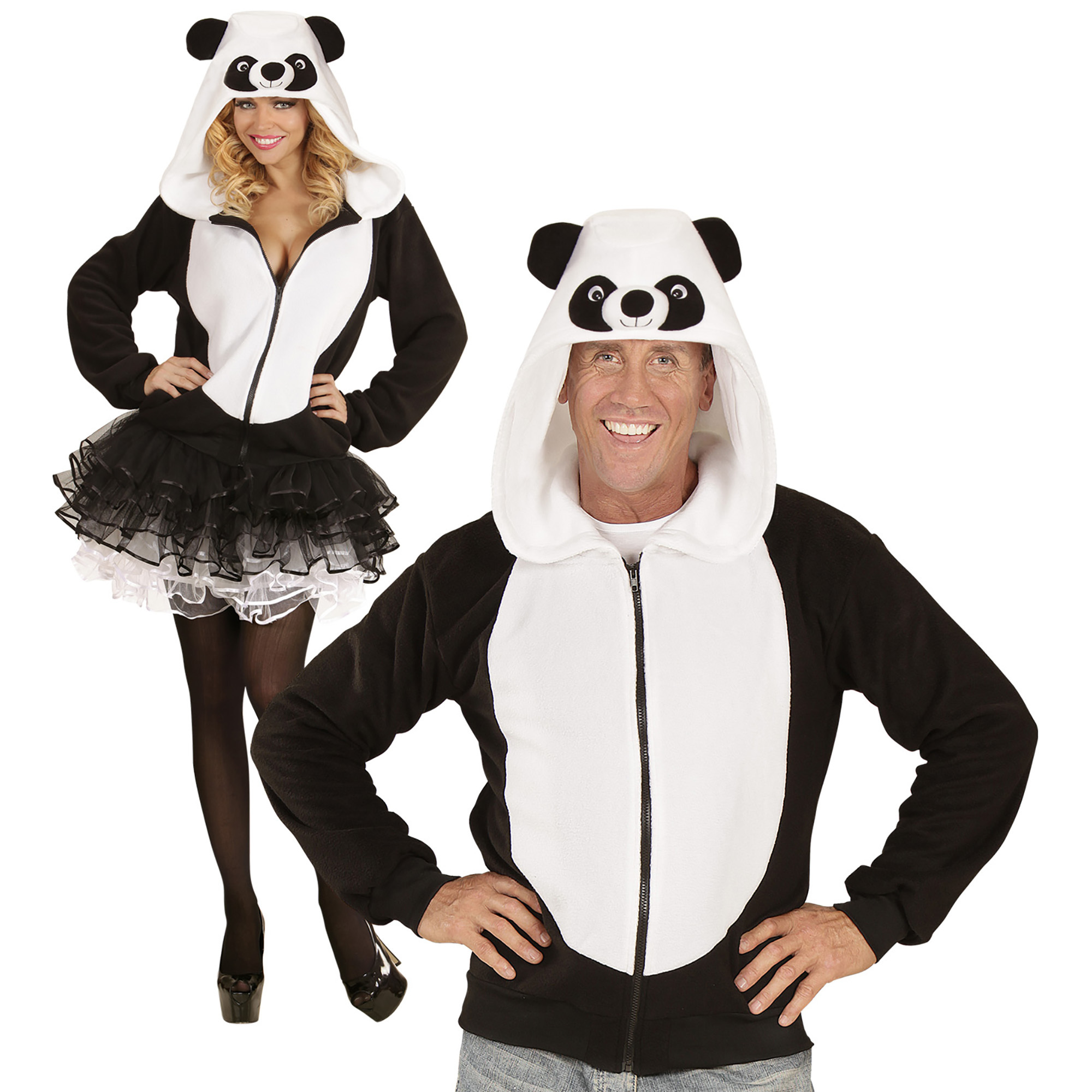 Panda vest pandabeer hoodie kostuum