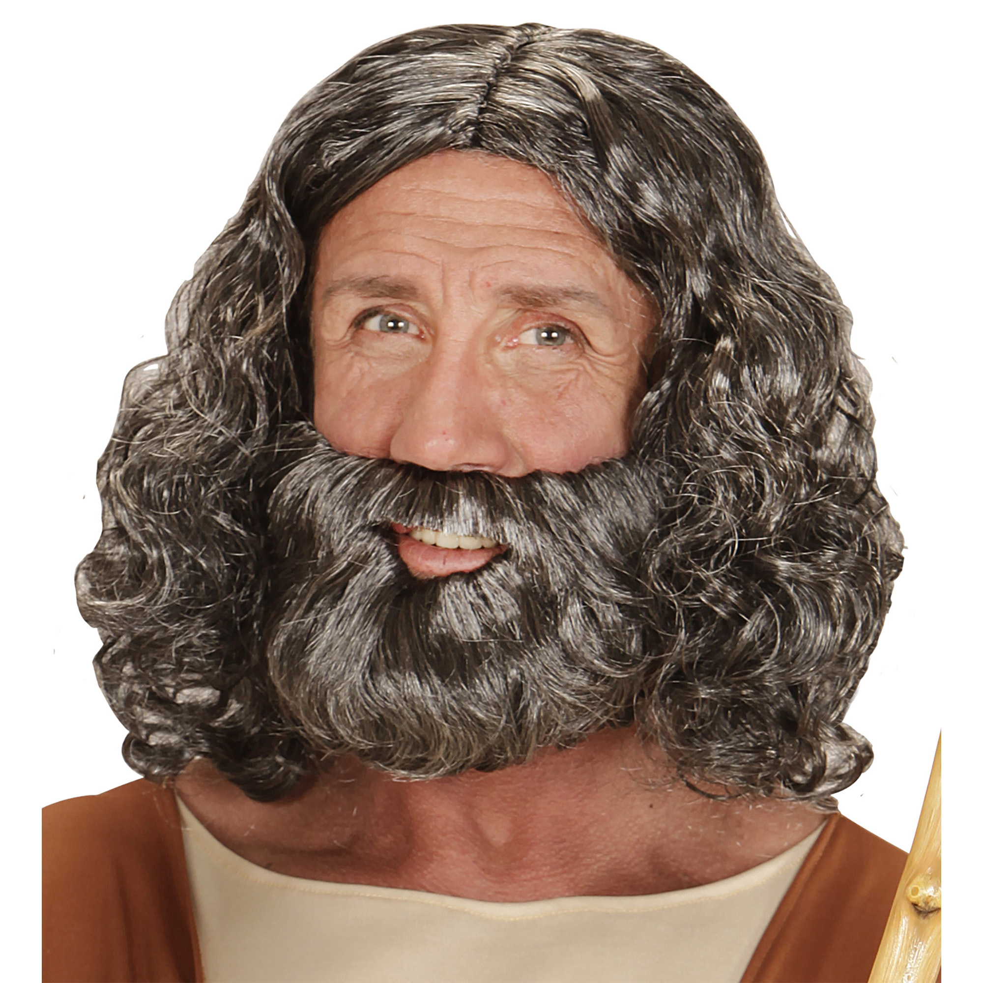 pruik, bijbels figuur met baard