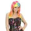 foto 3 pruik, fashion neon