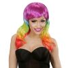 foto 4 pruik, fashion regenboog trendy