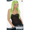 foto 2 pruik, glamour groen