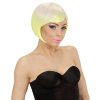 foto 4 pruik, melange fashion paars met neon geel