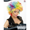 foto 2 pruik, punk regenboog