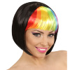 pruik, rave regenboog