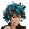 foto 1 pruik, steamy zwart met blauw