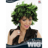 foto 2 pruik, steamy zwart met groen