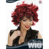 foto 2 pruik, steamy zwart met rood